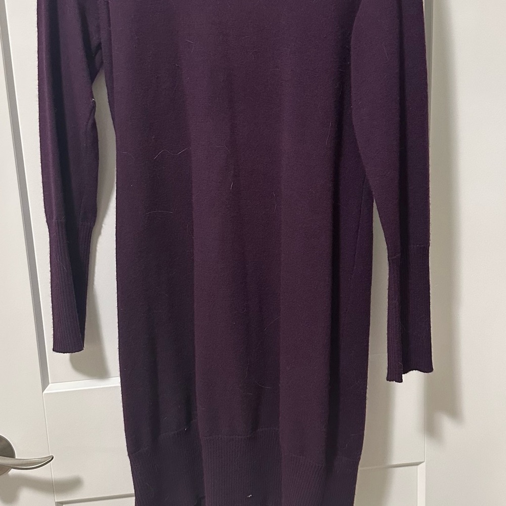 Cynthia Rowley Deep Purple Long Sleeve Dress